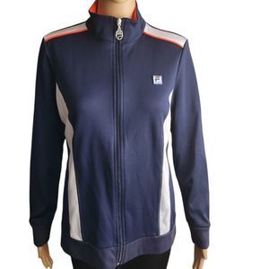 Fila Track Jacket  Navy white Size Medium